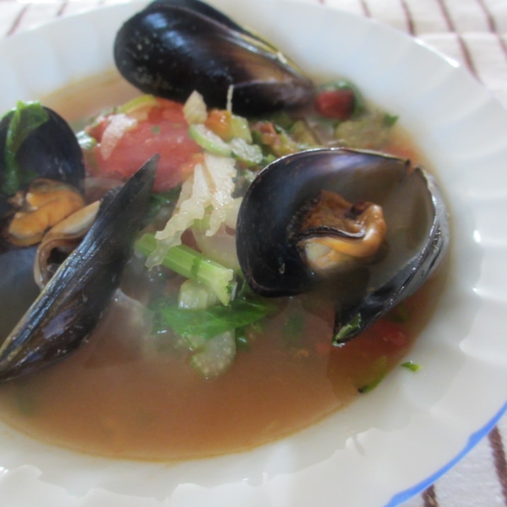 ムール貝とトマトとセロリのスープ レシピ 作り方 By Mococo05 楽天レシピ ムール貝とトマトとセロリのスープ レシピ 作り方 By Mococo05 楽天レシピ